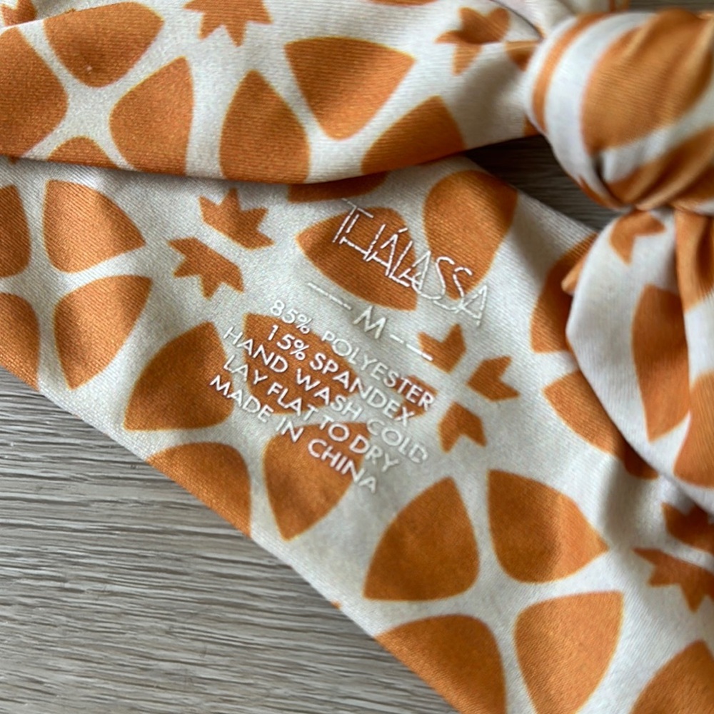 Orange Patterned Bikini Set - image 4